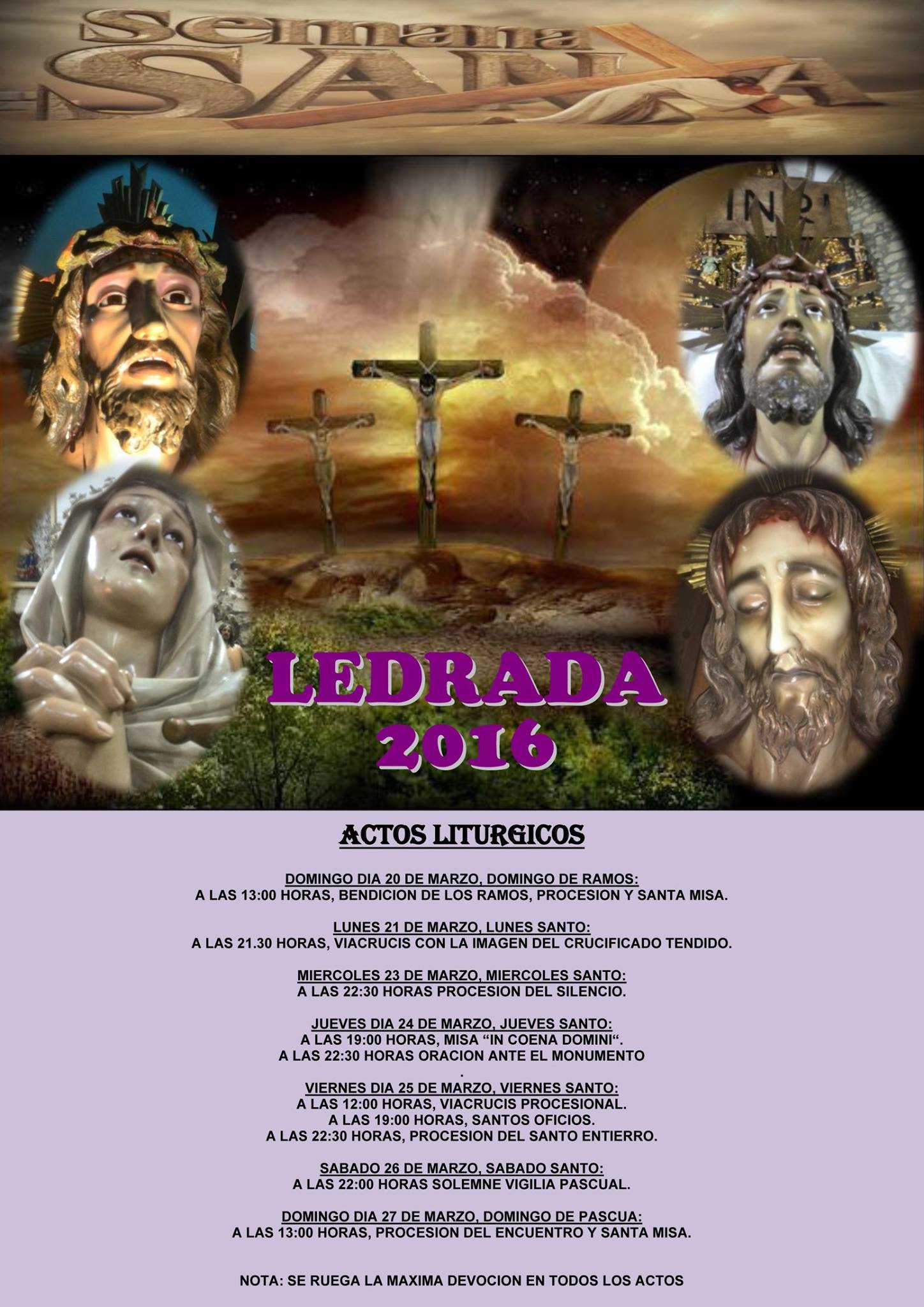 Semana Santa en Ledrada 2016 Ledrada